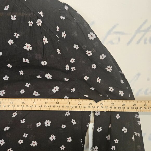 NWT Joie Alain Blouse Size Large Floral Print Long Sleeve - Picture 7 of 9